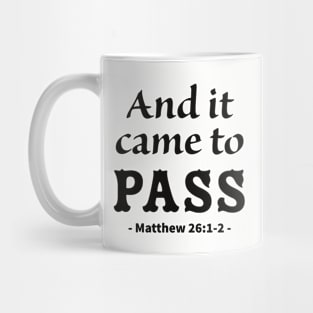 And it came to pass bible verse Mug